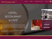 Tablet Screenshot of hotel-georgesand.fr